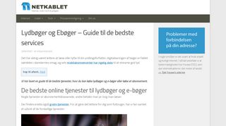 
                            9. Lydbøger / e-bøger | De bedste udbydere i 2019 (sammenligning)