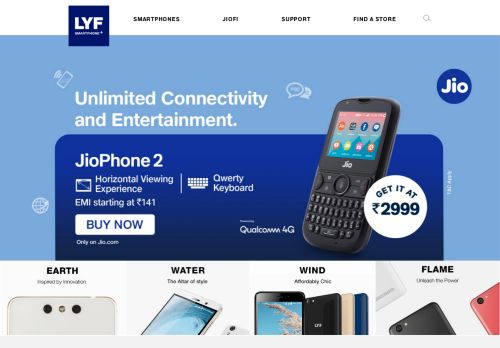 
                            3. LYF SMARTPHONE+ : True 4G LYF Mobile Phones, Now in India