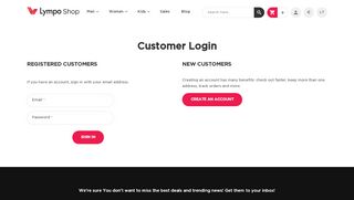 
                            2. Lympo Shop | Customer Login