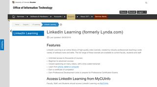 
                            7. Lynda.com | Office of Information Technology