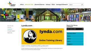 
                            5. Lynda.com - Rotorua Library