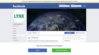 
                            12. LYNX Broker FI - Posts | Facebook