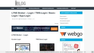 
                            7. LYNX Broker - Login / TWS-Login / Basic-Login / App-Login