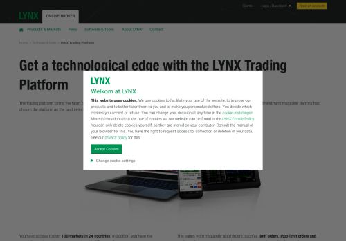 
                            5. LYNX Trading Platform. Trading on Desktop, Tablet ... - LYNX Broker