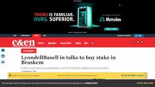 
                            6. LyondellBasell in talks to buy stake in Braskem