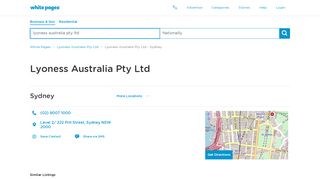 
                            13. Lyoness Australia Pty Ltd | Pitt Street, Sydney, NSW | White Pages®