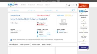 
                            11. ▷ Lyreco Deutschland GmbH Verkauf von Bürobedarf | Tel. (05105 ...