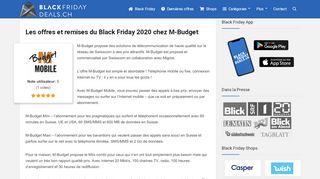 
                            9. M-Budget Black Friday 2019 | 29 Nov | Toutes les promos et infos