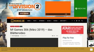 
                            12. M! Games 306 (März 2019) - das Blättervideo – MANIAC.de