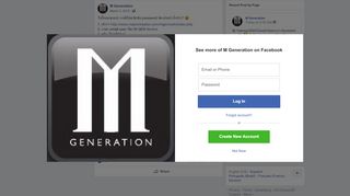 
                            12. M Generation - วันนี้จะมาแนะนำ กรณีที่สมาชิกลืม password... | Facebook