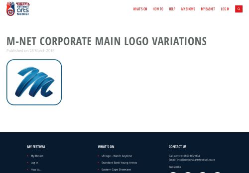 
                            12. M-Net Corporate Main Logo Variations - National Arts Festival