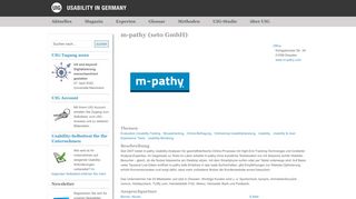 
                            8. m-pathy (seto GmbH) Usability in Germany