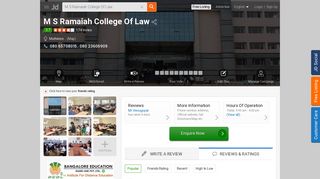 
                            10. M S Ramaiah College Of Law, Mathikere - Colleges in Bangalore ...