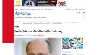 
                            9. M2M: Portal für die Mobilfunk-Vernetzung – computer-automation.de