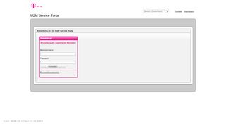 
                            4. M2M Service Portal - Willkommen