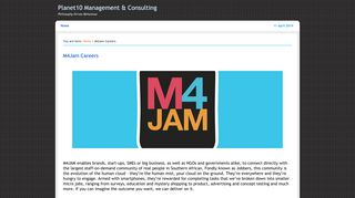 
                            11. M4Jam Careers - Planet10 Management & Consulting