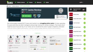 
                            4. M777 Casino Review | Honest casino review from Casino ...