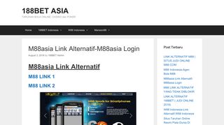 
                            4. M88asia Link Alternatif-M88asia Login - 188BET Asia