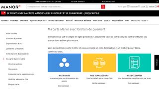 
                            5. Ma carte Manor avec fonction de paiement | Manor