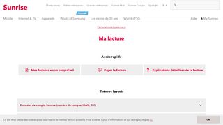 
                            11. Ma facture – Facturation et paiement – Aide Sunrise