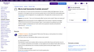 
                            6. ma la mail leonardo.it esiste ancora? | Yahoo Answers