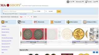 
                            4. MA-Shops - The World's Most Trusted Numismatic Marketplace.