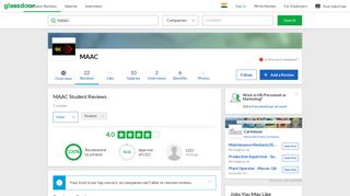 
                            12. MAAC Student Reviews | Glassdoor.co.in