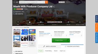 
                            8. Maahi Milk Producer Company Ltd, Yagnik Road - Milk Dairy in Rajkot ...