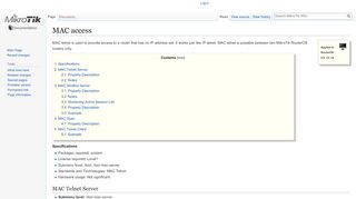 
                            5. MAC access - MikroTik Wiki