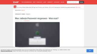 
                            8. Mac: Admin-Passwort vergessen - Was nun? - CHIP