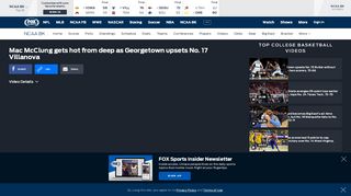 
                            13. Mac McClung gets hot from deep as Georgetown upsets No. 17 ...