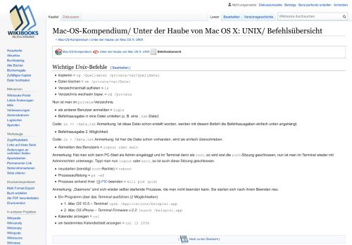
                            6. Mac-OS-Kompendium/ Unter der Haube von Mac OS X: UNIX ...