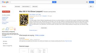 
                            8. Mac OS X 10.6 Snow Leopard: Peachpit Learning Series