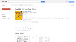 
                            12. Mac OS X Help Line, Tiger Edition - Google Kitaplar Sonucu