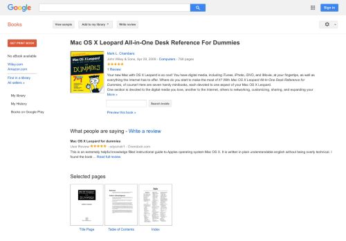 
                            11. Mac OS X Leopard All-in-One Desk Reference For Dummies  - Google بکس کا نتیجہ