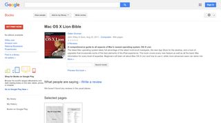 
                            8. Mac OS X Lion Bible - Google Books Result