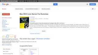 
                            12. Mac OS X Lion Server For Dummies