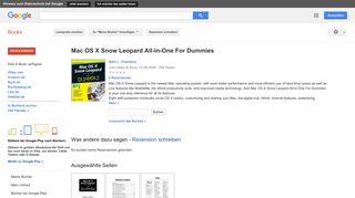 
                            5. Mac OS X Snow Leopard All-in-One For Dummies - Google Books-Ergebnisseite