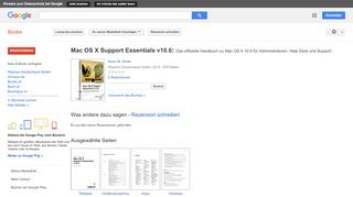 
                            11. Mac OS X Support Essentials v10.6: Das offizielle Handbuch zu Mac OS ...