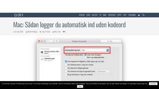 
                            10. Mac: Sådan logger du automatisk ind uden kodeord | - Onx.dk