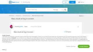 
                            2. Mac stuck at log in screen - TeamViewer Community - 42308