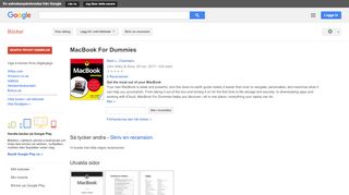 
                            8. MacBook For Dummies - Google böcker, resultat