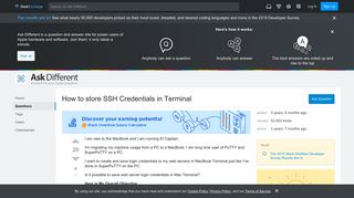 
                            5. macbook - How to store SSH Credentials in Terminal - Ask Different