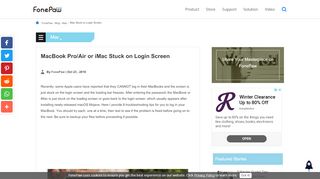 
                            11. MacBook Pro/Air or iMac Stuck on Login Screen - FonePaw Blog