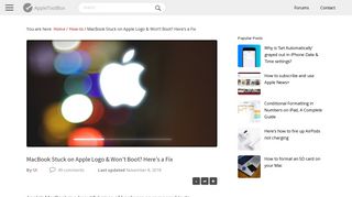 
                            4. MacBook Stuck on Apple Logo & Won't Boot? Here's a Fix ...