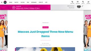 
                            8. Maccas Just Dropped Three New Menu Items | 97.3fm - Brisbane's ...