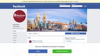 
                            4. MacEwan University - Home | Facebook