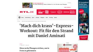 
                            9. 'Mach dich krass'-Express-Workout: Fit für den Strand mit Daniel Aminati