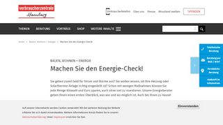 
                            9. Machen Sie den Energie-Check! | Verbraucherzentrale Hamburg