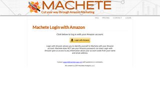 
                            6. Machete - Login with Amazon